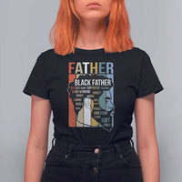 African American Black Father T Shirt For Women Fathers Day Juneteenth
