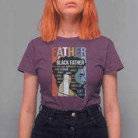 African American Black Father T Shirt For Women Fathers Day Juneteenth