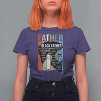 African American Black Father T Shirt For Women Fathers Day Juneteenth