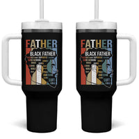 African American Black Father Tumbler With Handle Fathers Day Juneteenth