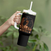 Funny African American Cowgirl Yeehaw Bitches Tumbler With Handle