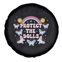 Protect The Dolls Spare Tire Cover Trans Women Pride Month Retro Groove Butterfly