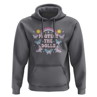 Protect The Dolls Hoodie Trans Women Pride Month Retro Groove Butterfly