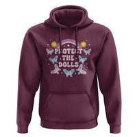 Protect The Dolls Hoodie Trans Women Pride Month Retro Groove Butterfly
