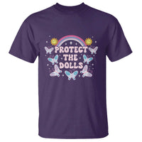 Protect The Dolls T Shirt Trans Women Pride Month Retro Groove Butterfly