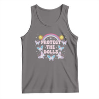Protect The Dolls Tank Top Trans Women Pride Month Retro Groove Butterfly