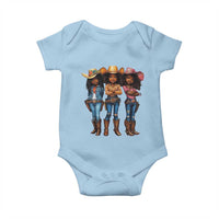Black African American Cowgirl Baby Western Country Texas Baby Onesie
