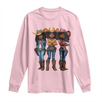 Black African American Cowgirl Baby Western Country Texas Long Sleeve Shirt