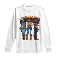 Black African American Cowgirl Baby Western Country Texas Long Sleeve Shirt