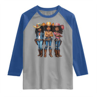 Black African American Cowgirl Baby Western Country Texas Raglan Shirt