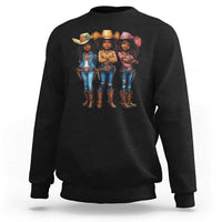 Black African American Cowgirl Baby Western Country Texas Sweatshirt