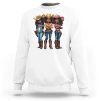 Black African American Cowgirl Baby Western Country Texas Sweatshirt