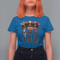 Black African American Cowgirl Baby Western Country Texas T Shirt For Women