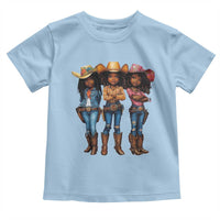 Black African American Cowgirl Baby Western Country Texas Toddler T Shirt