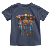 Black African American Cowgirl Baby Western Country Texas Toddler T Shirt