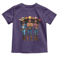 Black African American Cowgirl Baby Western Country Texas Toddler T Shirt