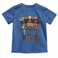 Black African American Cowgirl Baby Western Country Texas Toddler T Shirt