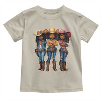 Black African American Cowgirl Baby Western Country Texas Toddler T Shirt