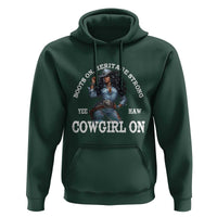 Boots On Heritage Strong Cowgirl On Hoodie African American Black Cowgirl