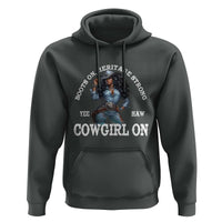 Boots On Heritage Strong Cowgirl On Hoodie African American Black Cowgirl