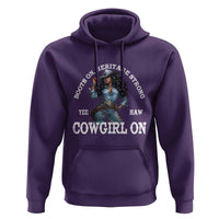 Boots On Heritage Strong Cowgirl On Hoodie African American Black Cowgirl