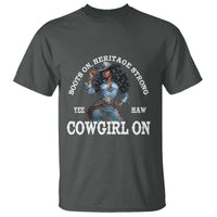 Boots On Heritage Strong Cowgirl On T Shirt African American Black Cowgirl