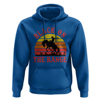 African American Black Cowboy Hoodie Black On The Range Rodeo