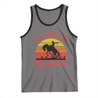 African American Black Cowboy Tank Top Black On The Range Rodeo