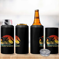 Funny Dad Giant Monster 4 in 1 Can Cooler Tumbler Dadzilla Father Of The Monster Fathers Day