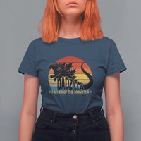 Funny Dad Giant Monster T Shirt For Women Dadzilla Father Of The Monster Father's Day