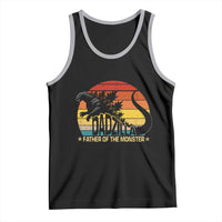 Funny Dad Giant Monster Tank Top Dadzilla Father Of The Monster Father's Day