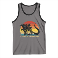 Funny Dad Giant Monster Tank Top Dadzilla Father Of The Monster Father's Day