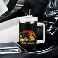 Funny Dad Giant Monster Tumbler With Handle Dadzilla Father Of The Monster Fathers Day