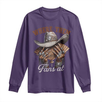 Funny African American Cowgirl Long Sleeve Shirt Where Them Fans At Cowboy Hat