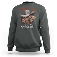 Funny African American Cowgirl Sweatshirt Where Them Fans At Cowboy Hat