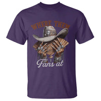 Funny African American Cowgirl T Shirt Where Them Fans At Cowboy Hat