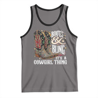 Funny Boots And Bling Its A Cowgirl Thing Tank Top Western Country Girl Boots