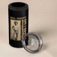 Bill Pickett The Bulldogger 4 in 1 Can Cooler Tumbler Western African American Cowboy