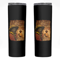 The Bulldogger Bill Pickett Skinny Tumbler Texan Rodeo Legend