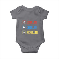 BBQ Lover Baby Onesie Grilling Chillin' Grillin' Refillin' Smoker - Wonder Print Shop