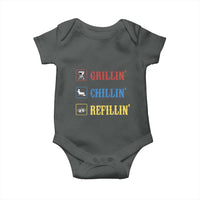 BBQ Lover Baby Onesie Grilling Chillin' Grillin' Refillin' Smoker - Wonder Print Shop