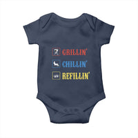 BBQ Lover Baby Onesie Grilling Chillin' Grillin' Refillin' Smoker - Wonder Print Shop