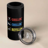 BBQ Lover 4 in 1 Can Cooler Tumbler Grilling Chillin' Grillin' Refillin' Smoker - Wonder Print Shop