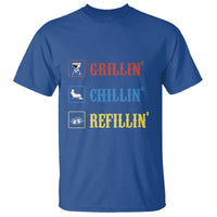 BBQ Lover T Shirt Grilling Chillin' Grillin' Refillin' Smoker - Wonder Print Shop