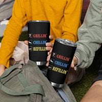 BBQ Lover Tumbler Cup Grilling Chillin' Grillin' Refillin' Smoker - Wonder Print Shop