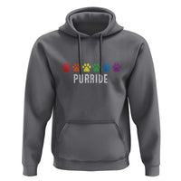 LGBT Cat Hoodie Purride Rainbow Pride Ally - Wonder Print Shop