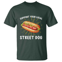 Funny Hotdog T Shirt Support Your Local Street Dog - Wonder Print Shop