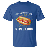 Funny Hotdog T Shirt Support Your Local Street Dog - Wonder Print Shop