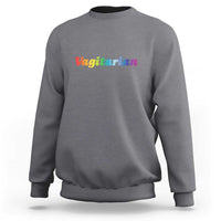 Funny Lesbian Sweatshirt Vagitarian LGBT Pride Month - Wonder Print Shop