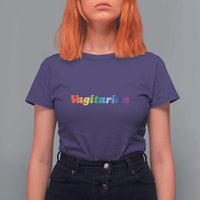 Funny Lesbian T Shirt For Women Vagitarian LGBT Pride Month - Wonder Print Shop